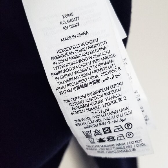 Boden Estelle Henley Sweater S Polo Collar Navy Blue Cotton Wool Blend Preppy - Picture 10 of 16